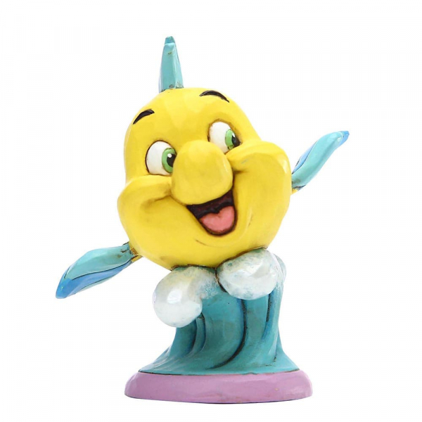 dt-6005955a Disney Traditions von Jim Shore, Go Fish, Flounder Figurine, Fabian