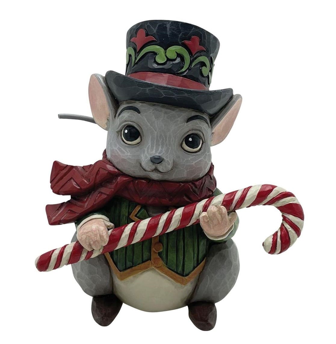 6015461 Christmas Mouse / Weihnachtsmaus mit Zuckerstange Mini - Heartwood Creek Jim Shore 6015461