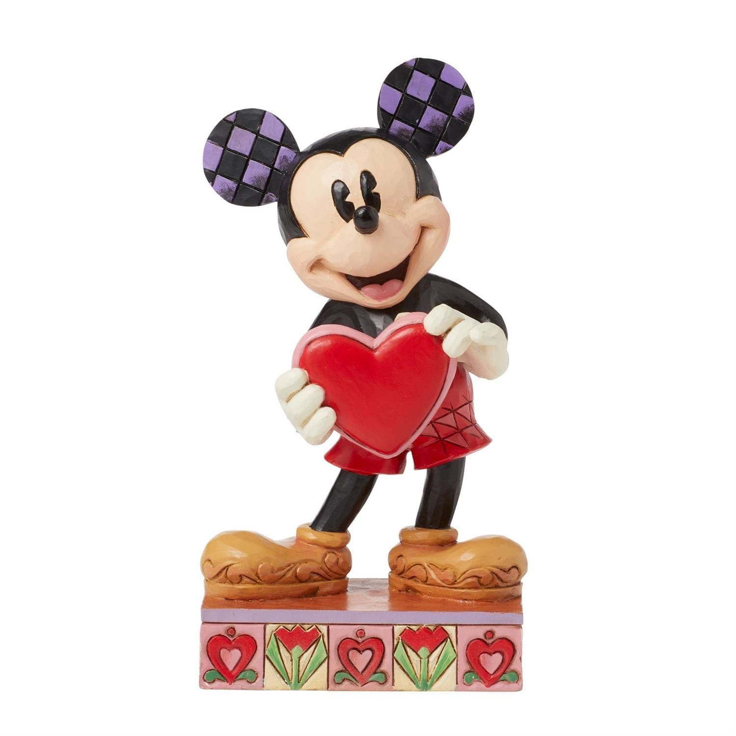 6016329 Jim Shore, Disney Traditions, Jim Shore Disneyfigur, A Love Note, Mickey with Heart, Micky Maus mit Herz, Jiim Shore Figurine, 6016329, Micky Maus Figur