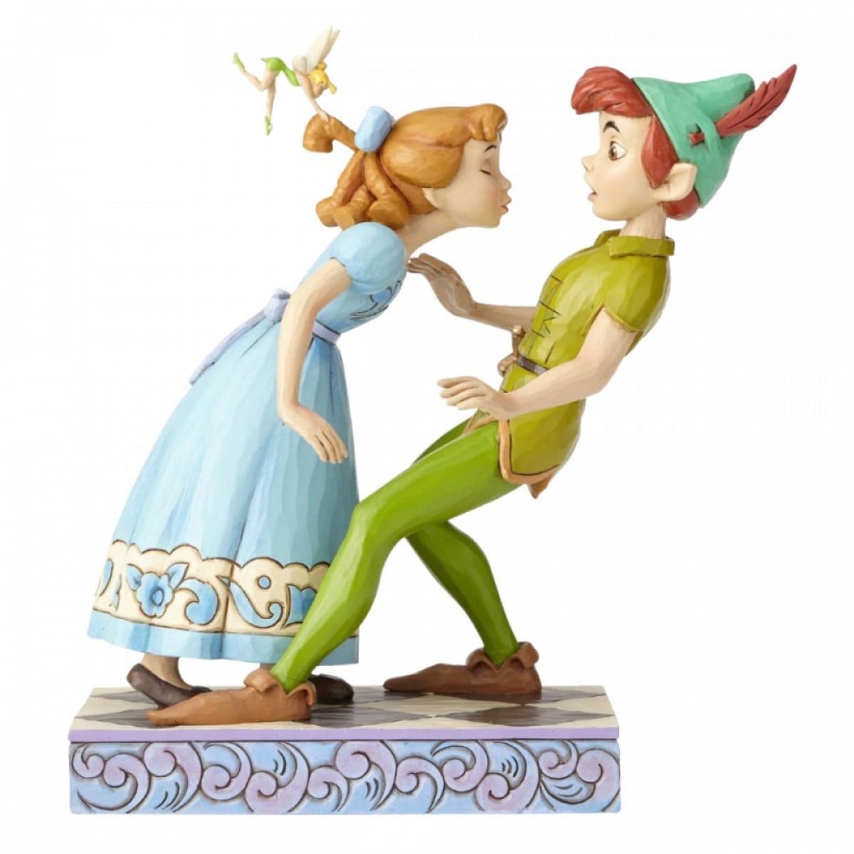 4059725T7tLXjdnJClnw Disney Traditions, Jim Shore, Disneyfigur, Peter Pan, Wendy, 4059725, An Unexpected Kiss, Peter Pan & Wendy, 65th Anniversary, Jim Shore Figur