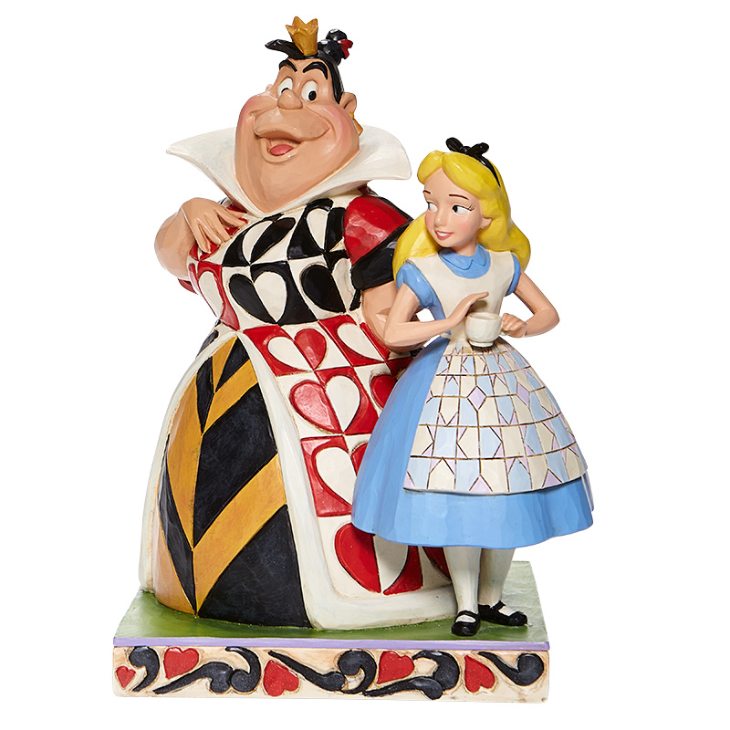 6008069 Disney Traditions, Jim Shore, Jim Shore Disney, Jim Shore Disneyfigur, Jim Shore Disney Figur, Good & Evil, Gut & Böse, Chaos and Curiousity, Alice and the Queen of Hearts, Alice und die Königin der Herzen, Alice in Wonderland, Alice im Wunderland, 600806