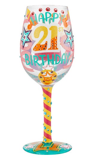 Geburtstagsglas - Happy 21st Birthday - Herzlichen Glückwunsch zum 21. Geburtstag - Lolita Weinglas 6010248 Geburtstagsglas - Happy 21st Birthday - Herzlichen Glückwunsch zum 21. Geburtstag - Lolita Weinglas 6010248