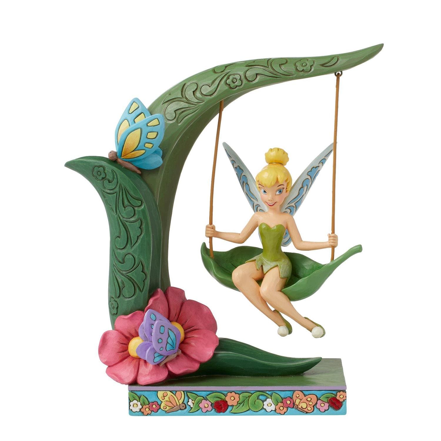 6016336 Jim Shore, Disney Traditions, Jim Shore Disneyfigur, Suspended in Springtime Music, Tinkerbell auf Schaukel, Tinker Bell on Swing, Jim Shore Figur, 6016336