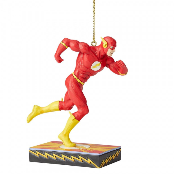 dt-6005076 Disney Traditions, Jim Shore - The Flash Ornament / Anhänger, Silver Age - DC Comics Justice League