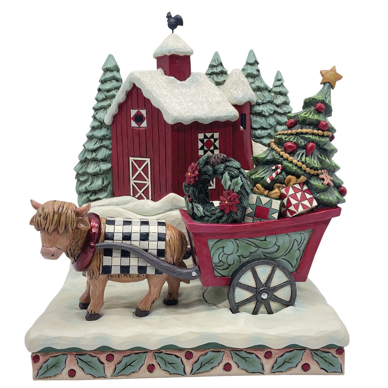 Full of Christmas Spirit 6019319 Bauernhof / Christmas Barn - Jim Shore Heartwood Creek Weihnachtsfigur