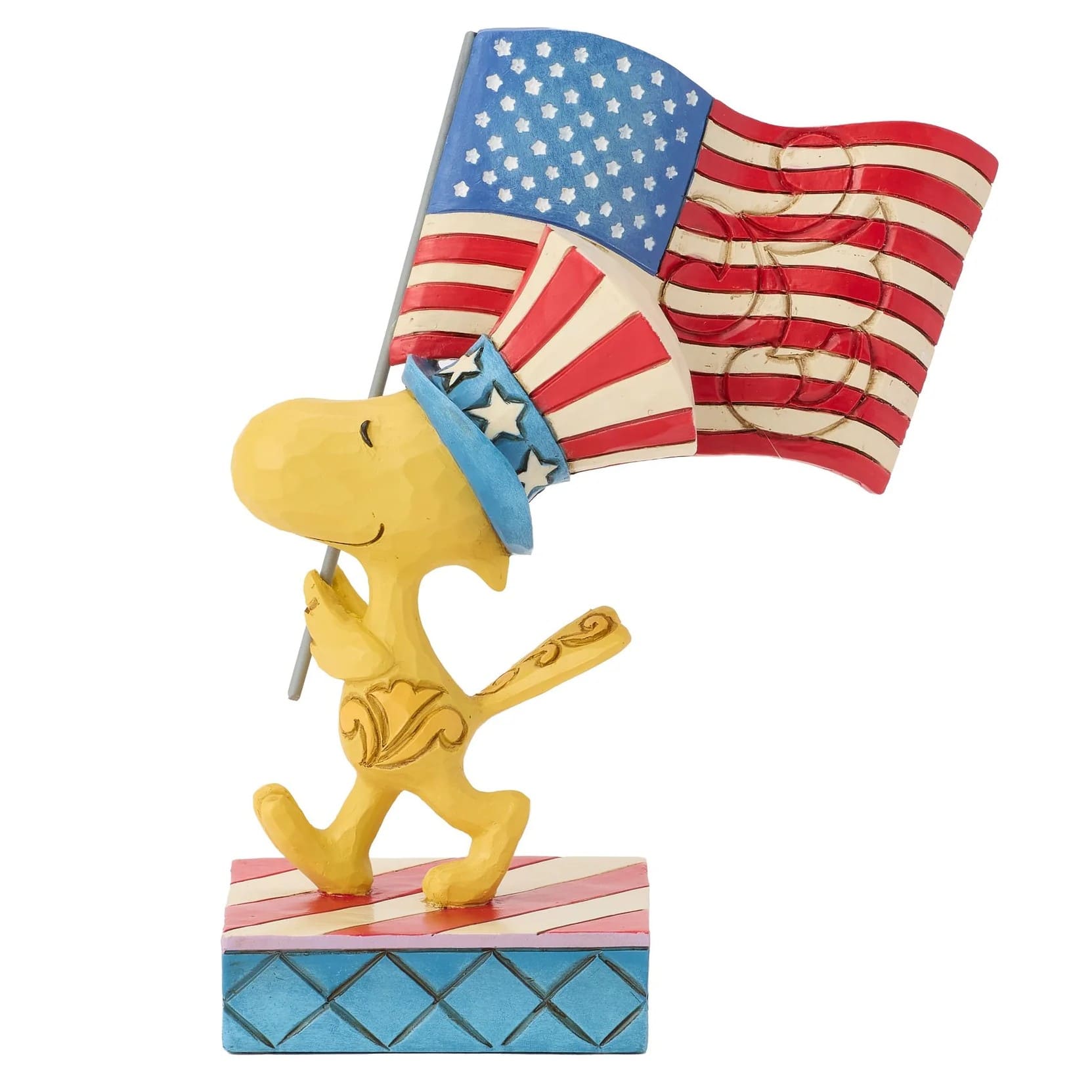 Sweet Liberty - Patriotic Woodstock with Flag - 6019594 Jim Shore Peanuts Snoopy Figur