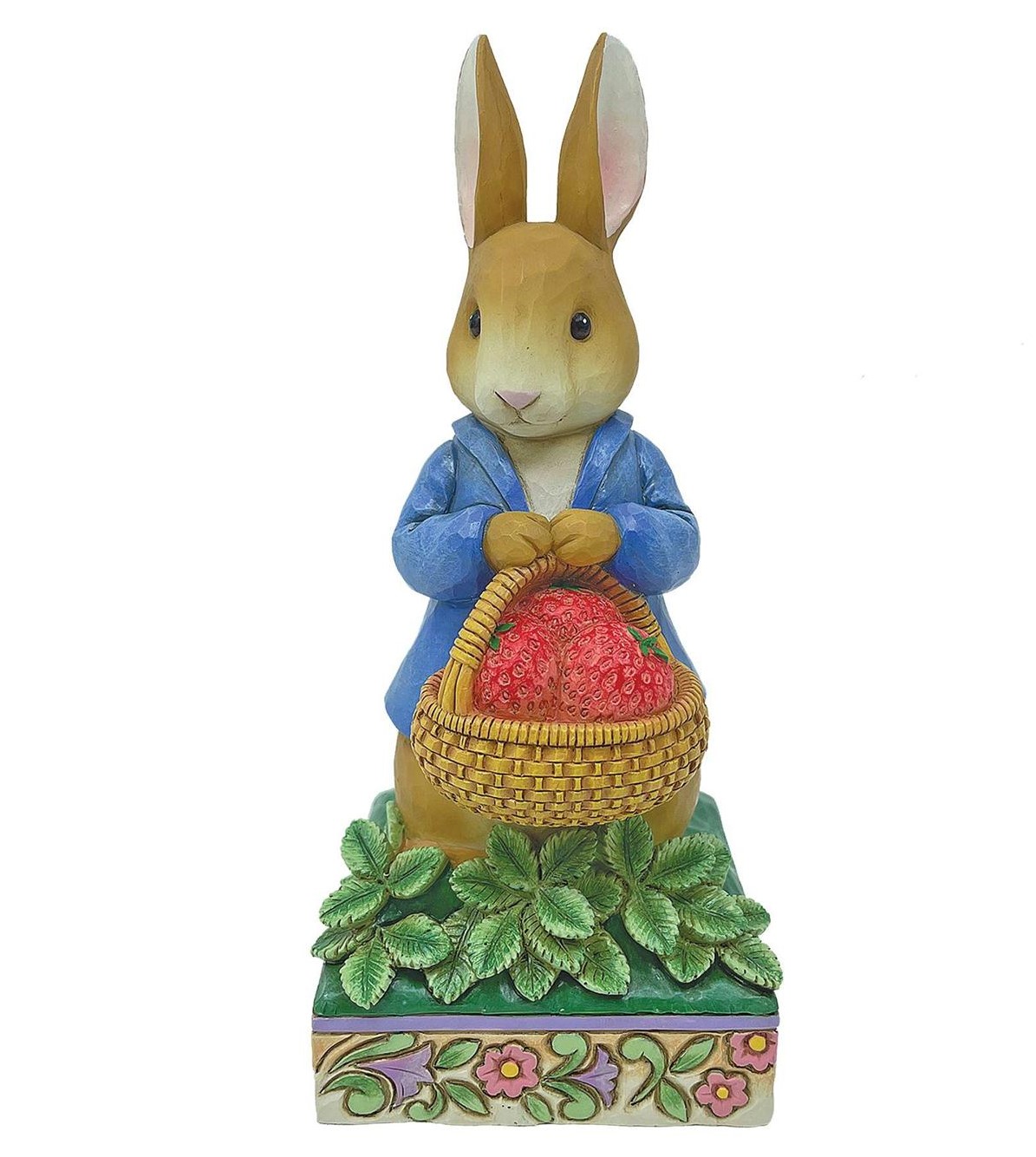6012489 Beatrix Potter, Jim Shore Beatrix Potter, 6012489, Jim Shore Peter Rabbit, A Sweet Treat, Peter Rabbit mit Erdbeerkorb, Peter Rabbit with Basket of Strawberries, Beatrix Potter Peter Rabbit, Peter Hase, Jim Shore Peter Hase