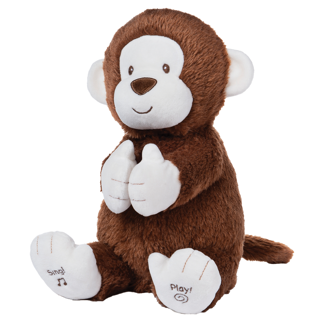 6052184 Gund, Gotta Getta Gund, Clappy The Animated Monkey, Clappy der Affe, Kuscheltier Affe, Plüschtier Affe, Stofftier Affe, Gund Stofftier, 6052184