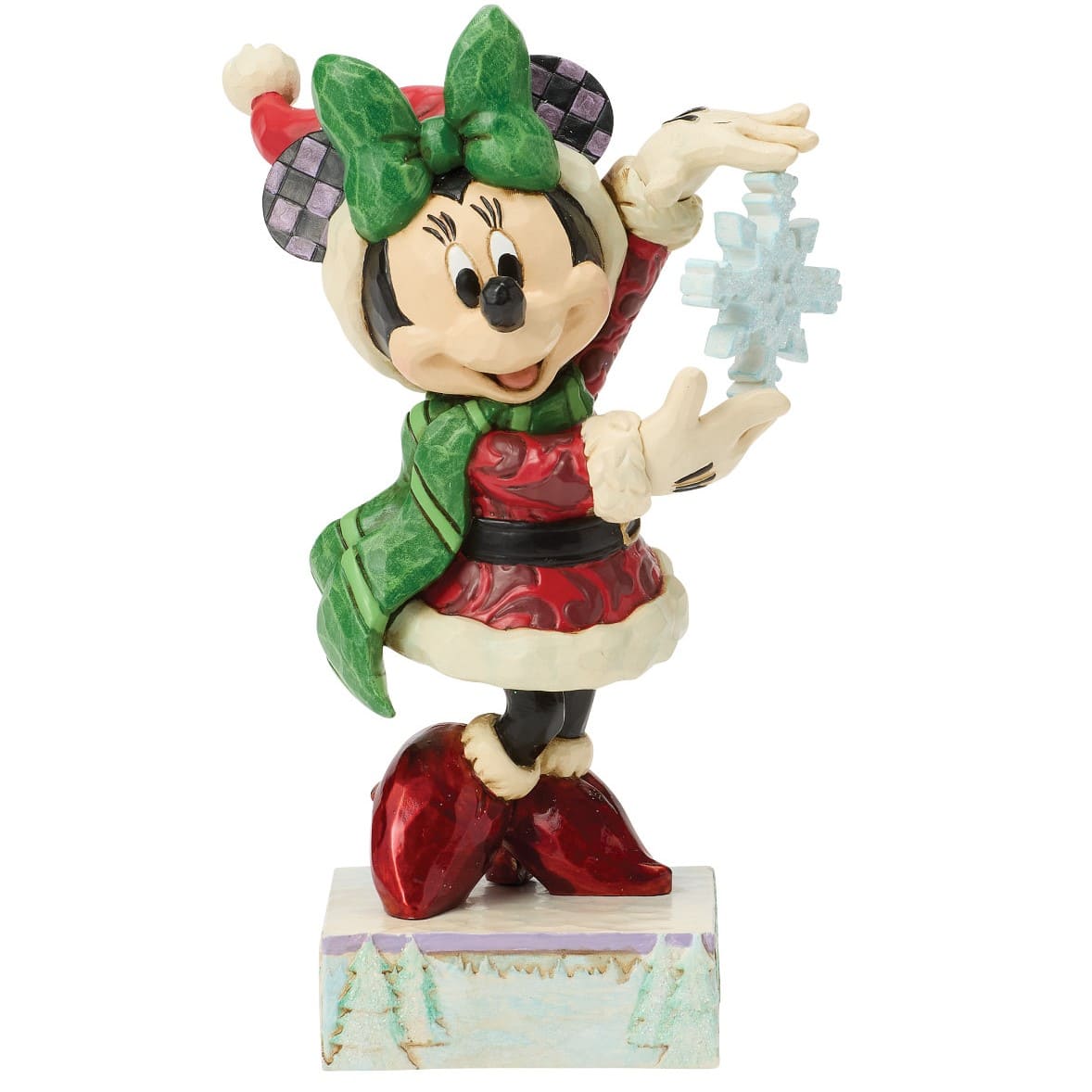 Snow Unique - Minnie Maus mit Schneeflocke 6018710 Disney Traditions Jim Shore Disneyfigur