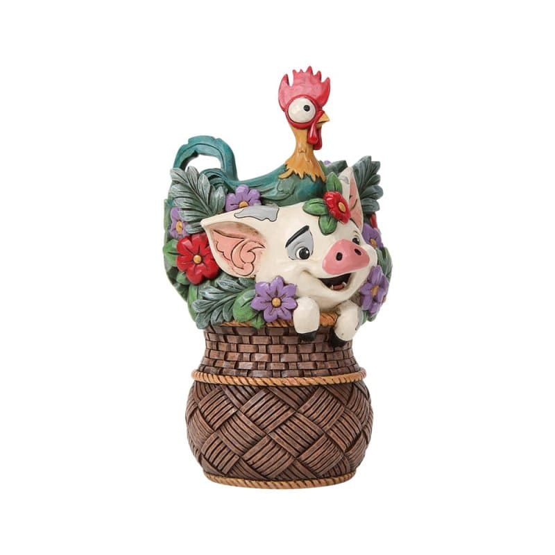 Paradise Pals Pua & Hei Hei 6019911 - Vaiana Moana Disney Traditions Jim Shore Disneyfigur
