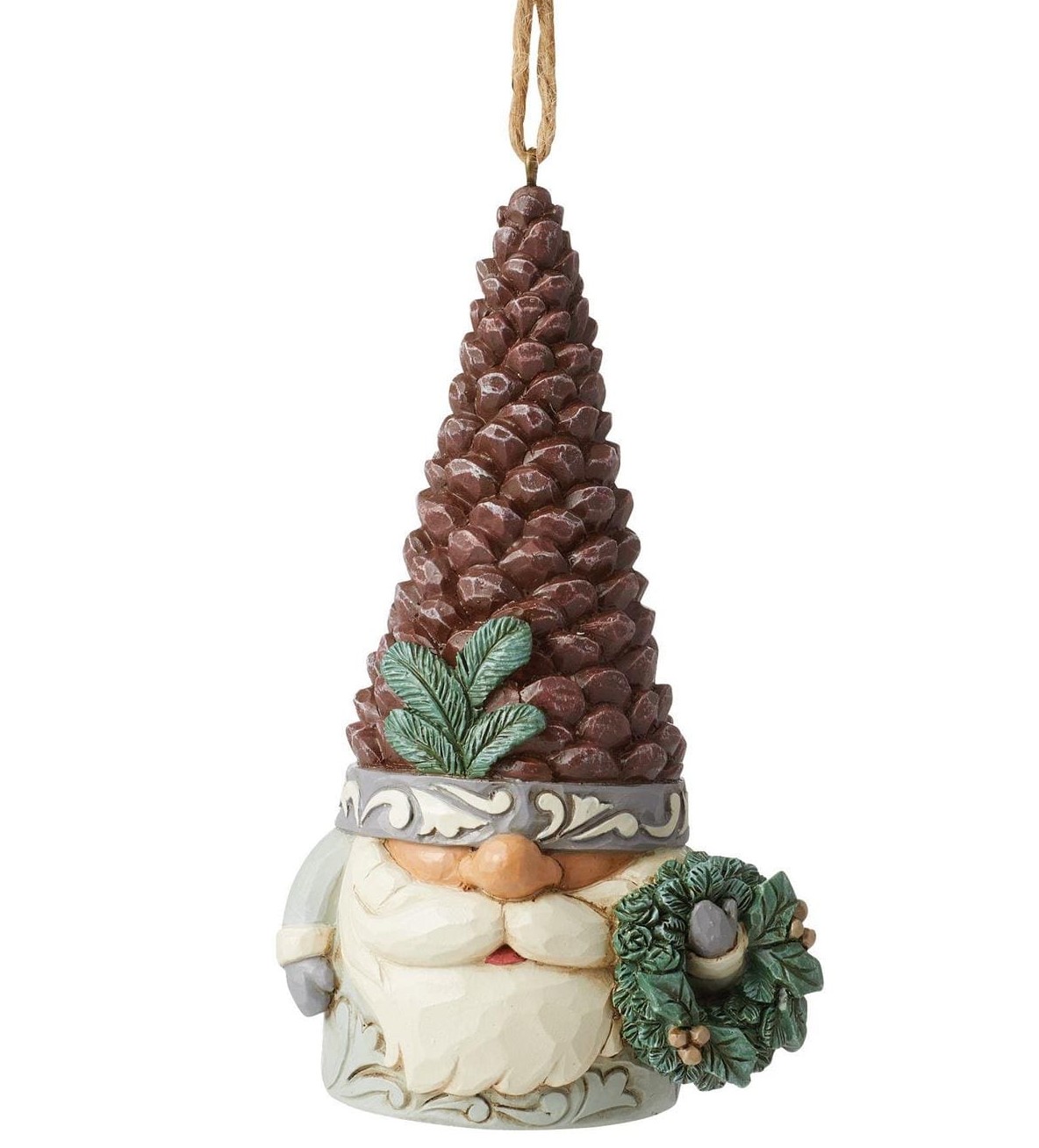 60126899VbURbklGJ8dq Heartwood Creek, Jim Shore, 6012689, Pinecone Hat Gnome Ornament, Tannenzapfenwichtel, Woodland Gnome, Jim Shore Wichtel, Jim Shore Gnome, Heartwood Creek Gnome, Jim Shore Zwerg