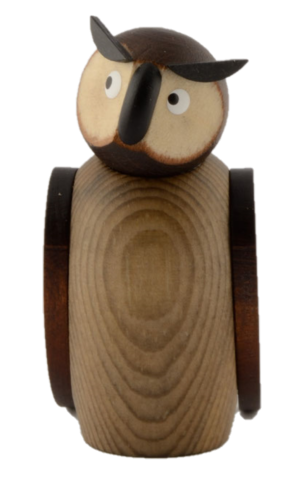 HK-910b Sebastian Design, Kerzenring, Kerzenringe, Holzkranz, Candle Ring, Steckfigur für Kerzenring, Jahreszeitentisch, Steckfigur, HK-910b, Eule, Erzgebirge Eule