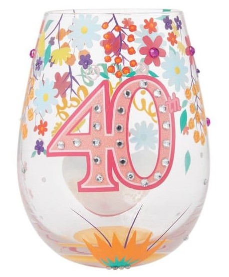 6015281a Lolita, Lolita Weinglas, Lolita Trinkglas, Lolita Stemless Glass, 6015281, Happy 40th Birthday Glas, 40. Geburtstag, Lolita Gläser