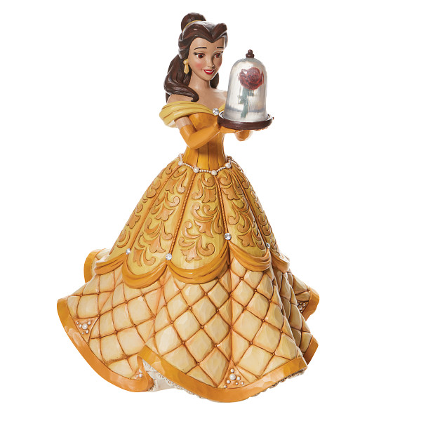 6009139 Disney Traditions, Jim Shore, Jim Shore Disney, Disney Traditions Collection, A Rare Rose, Belle Deluxe, 6009139, Die Schöne und das Biest, Beauty & The Beast, Jim Shore Disneyfigur, DIsney Traditions Figur