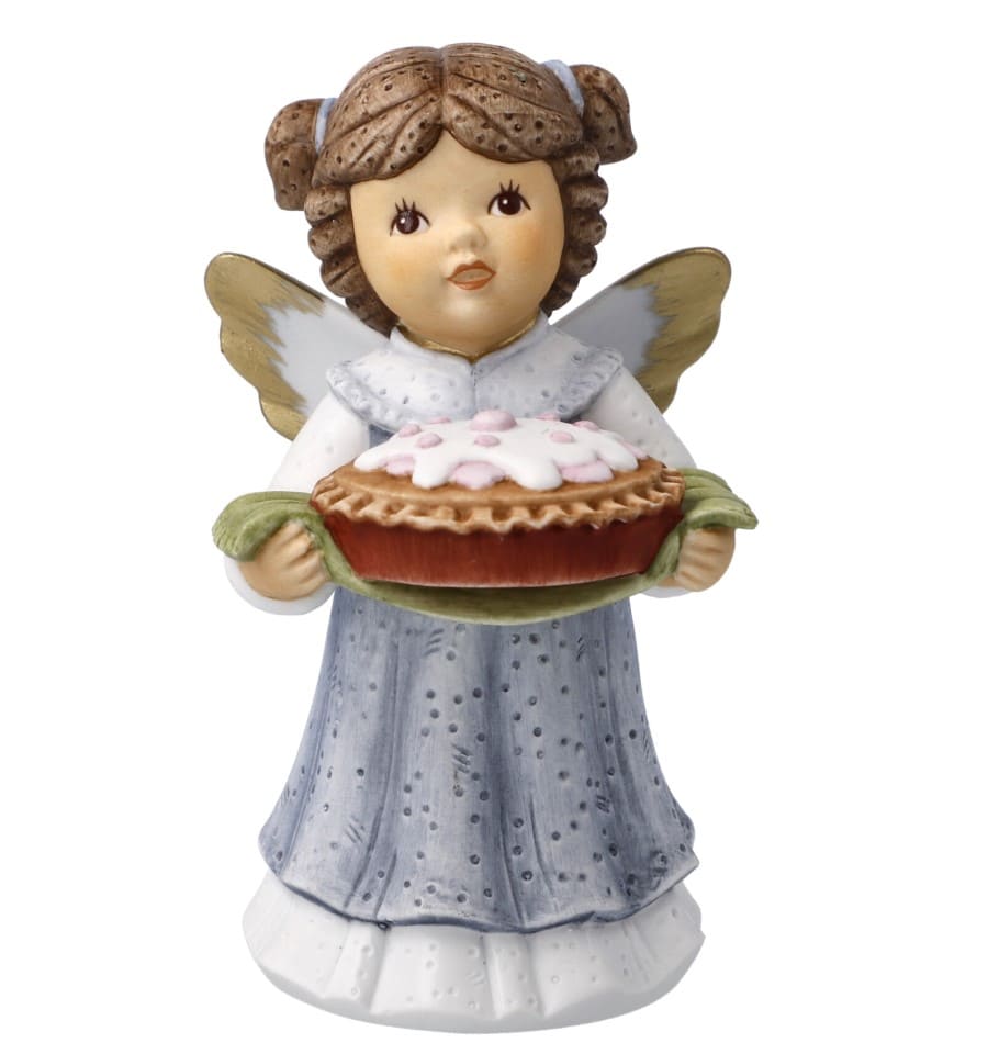 11750751 Goebel, Nina und Marco, Nina und Marco Schutzengel, Goebel Engel, 11750751, Lekcerer Kuchen zum Fest Engel, Nina und Marco Engel
