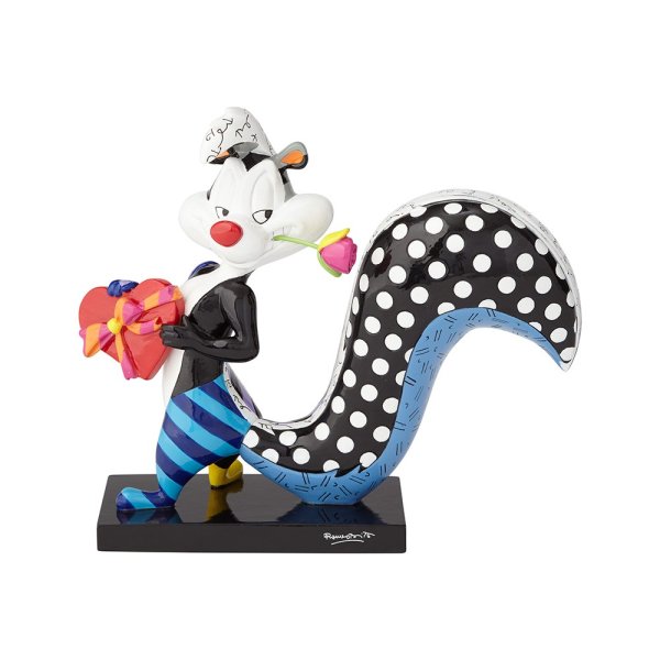 4058183a Romero Britto, Looney Tunes by Romero Britto, Looney Tunes, Britto Looney Tunes, Britto Disney, Pepe Le Pew with Flower, Pepe Le Pew mit Blume, 4058183