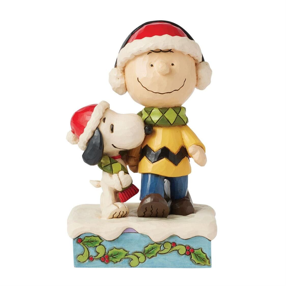 Bundled in Friendship Charlie Brown & Snoopy mit Weihnachtsmützen - Peanuts by Jim Shore 6017237 Bundled in Friendship Charlie Brown & Snoopy mit Weihnachtsmützen - Peanuts by Jim Shore 6017237