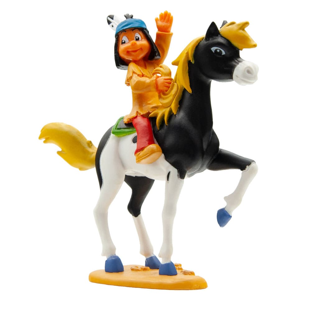 Yakari auf Kleiner Donner - Spielfigur - Tortenfigur Bullyland 43355