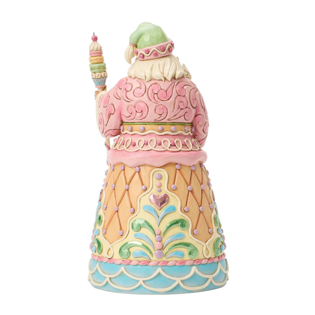 Sweets - Santa's Sweet Indulgence - Heartwood Creek by Jim Shore 6018891 - Weihnachtsmann mit Macaron-Stab