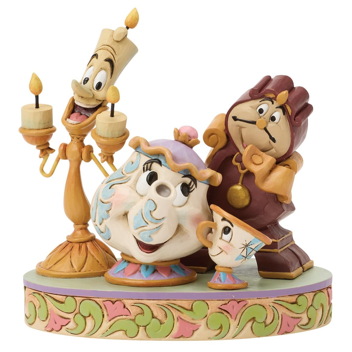 The Heart of the Castle – Lumière, Mrs. Potts, Cogsworth & Chip - 6018724 - Disney Traditions Jim Shore Disneyfigur