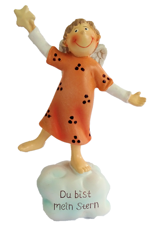 28391-orange Gilde Handwerk, Gilde Engel, Gilde Schutzengel, 28387, Glücksbringer, Du bist mein Stern