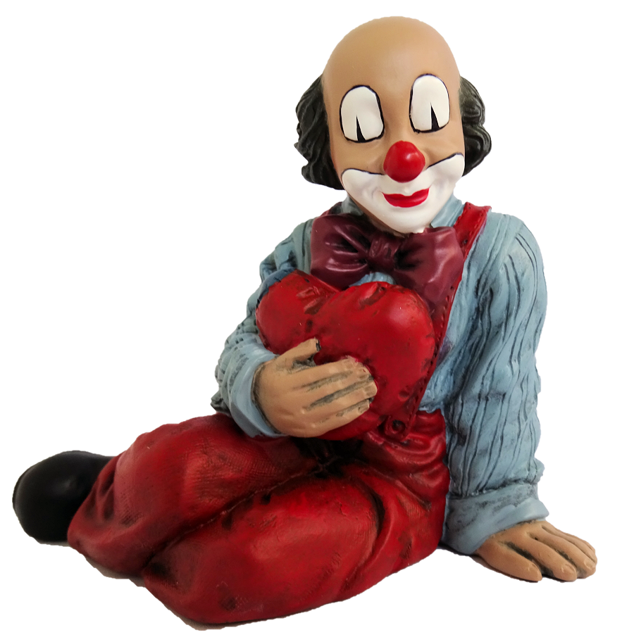 gc-35657c Gilde Handwerk, Gilde Clowns, Herzensbrecher, Clown mit Herz, 35657c, Gilde Clowns Comedy Collection