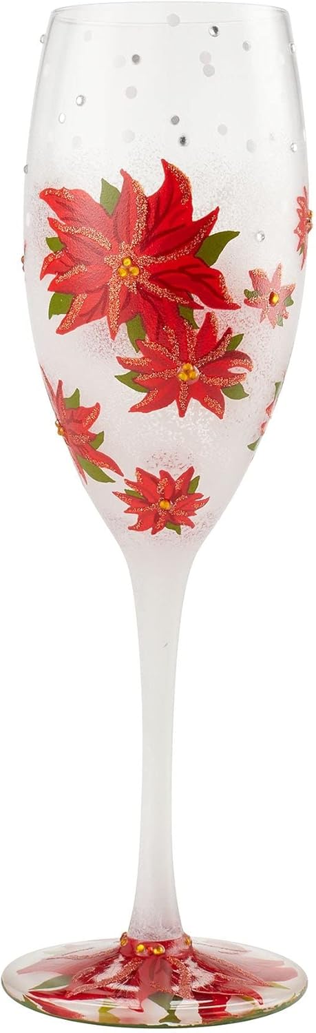 Prosecco-Glas - Poinsettias In the Snow / Weihnachtssterne im Schnee Sektglas - Lolita Prosecco 6004438 Prosecco-Glas - Poinsettias In the Snow / Weihnachtssterne im Schnee Sektglas - Lolita Prosecco 6004438