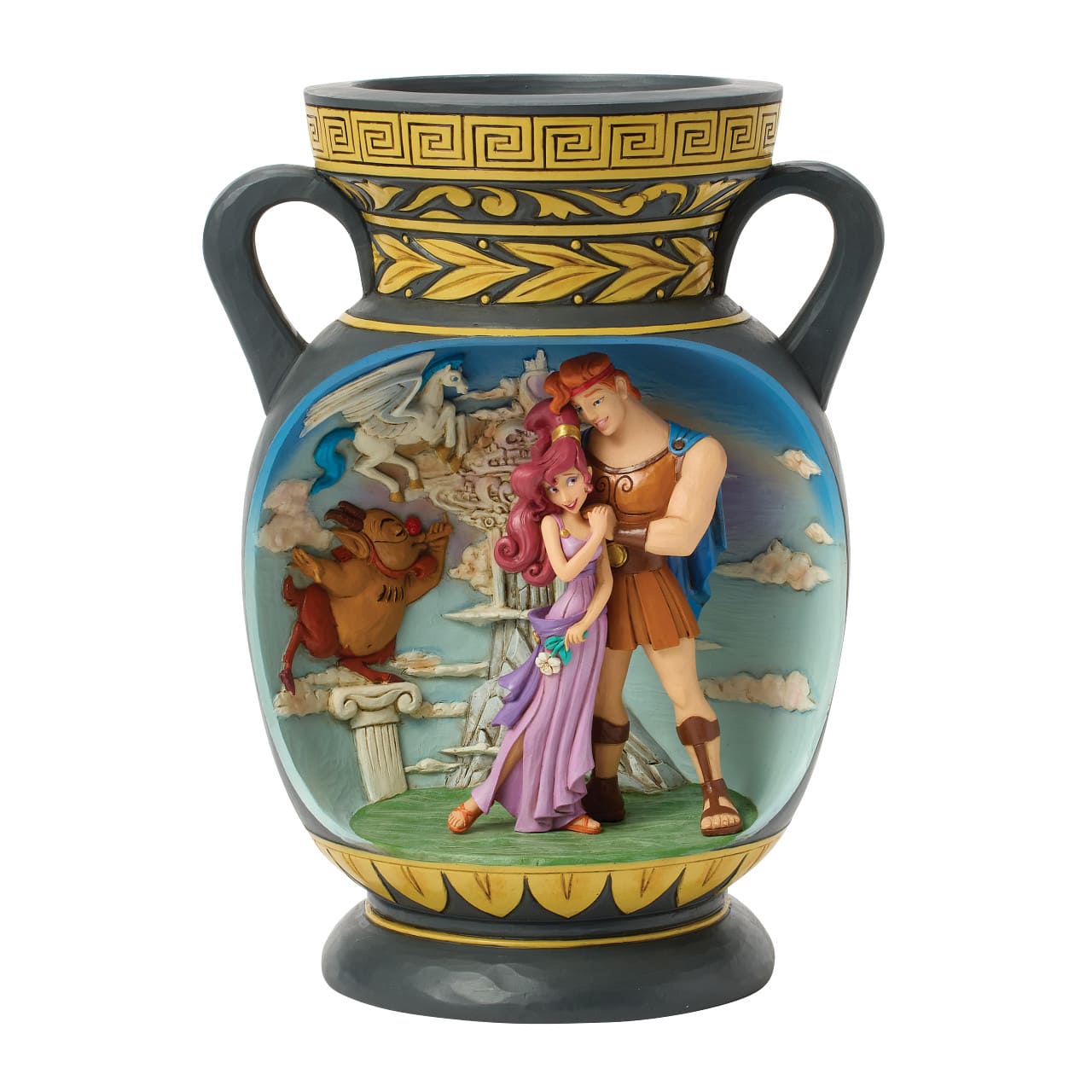 A Hero's Journey Hercules Vase Diorama Scene 6018722 Disney Traditions Jim Shore Disneyfigur