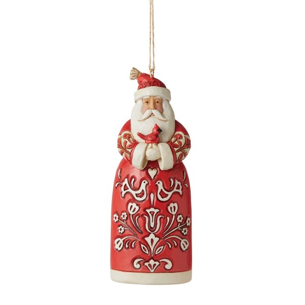 6010838a Jim Shore, Heartwood Creek, Jim Shore Heartwood Creek, Heartwood Creek by Jim Shore, 6010838, Nordic Noel Santa Ornament, Weihnachtsanhänger, Jim Shore Santa, Heartwood Creek Santa