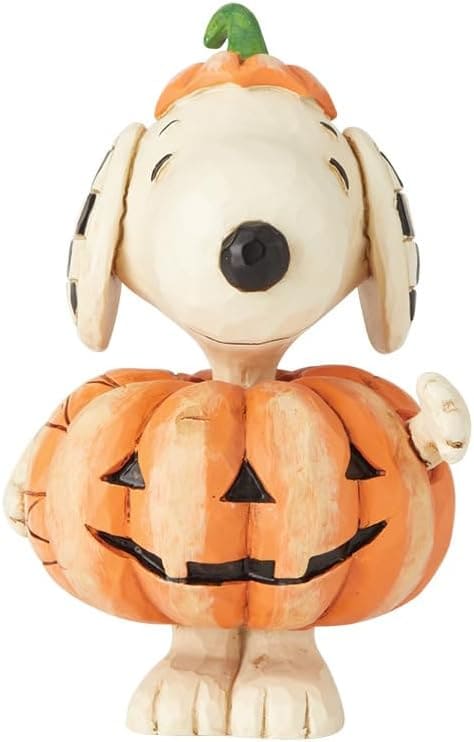 6002777a Jim Shore, Peanuts, Peanuts by Jim Shore, Snoopy, 6002777, Halloween Snoopy, Dressed as Pumpkin, Snoopy als Kürbis