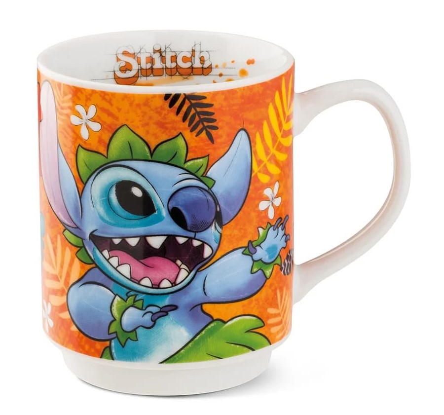 Stapelbecher Tasse Stitch orange, Stitch tanzend 122011 - Disney by Egan