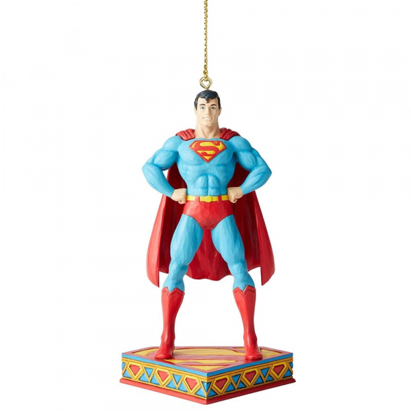 dt-6005071 Disney Traditions, Jim Shore, Silver Age - DC Comics Justice League, Superman Ornament / Anhänger
