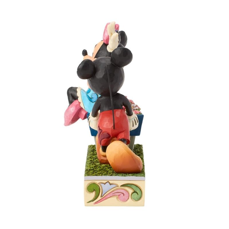 Mickey & Minnie Mouse Wheelbarrow / Schubkarre 6019895 Disney Traditions Jim Shore Disney Figur