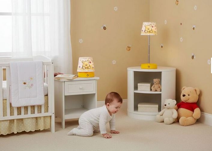Disney LED-Tischleuchte Winnie Puuh - Winnie Pooh gelb, höhenverstellbar 183019 - Disney Nachttischlampe - Disney Lampe