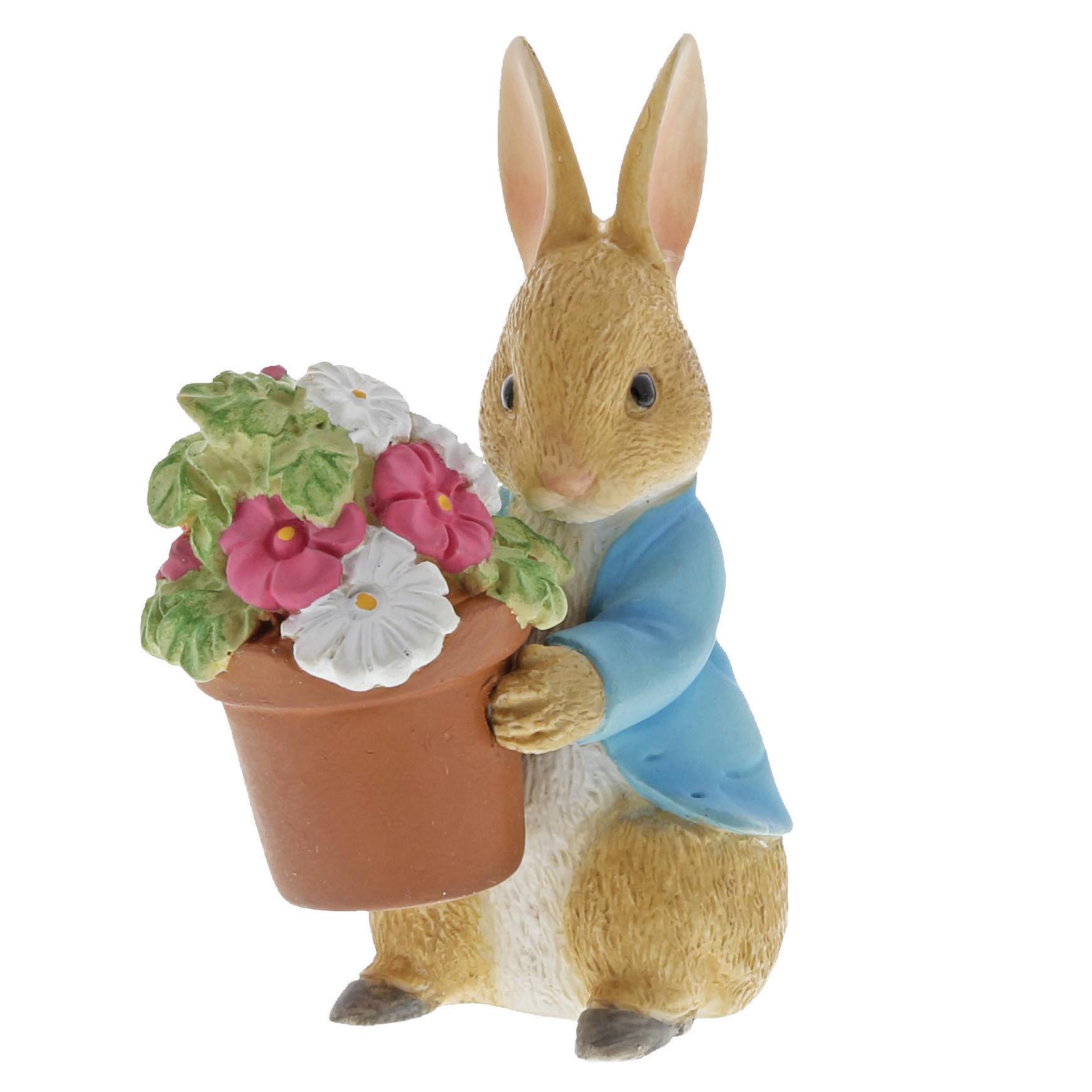 a29579 Beatrix Potter, Beatrix Potter Collection, Peter Rabbit, Benjamin Bunny, Flopsy, Jemima Puddle-Duck, Jeremy Fisher, A27579, Peter Rabbit Brings Flowers