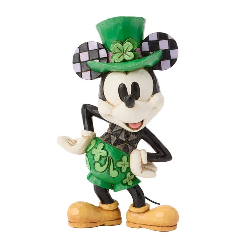 Micky Maus St. Patrick's Day Minifigur - Mickey Mouse /  6019894 Disney Traditions Jim Shore Disneyfigur