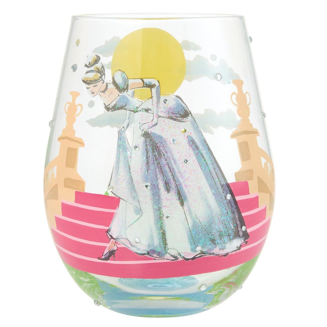 Disney Trinkglas Cinderella - If The Show Fits - Lolita Glas 6016994 - Cinderella auf Treppe