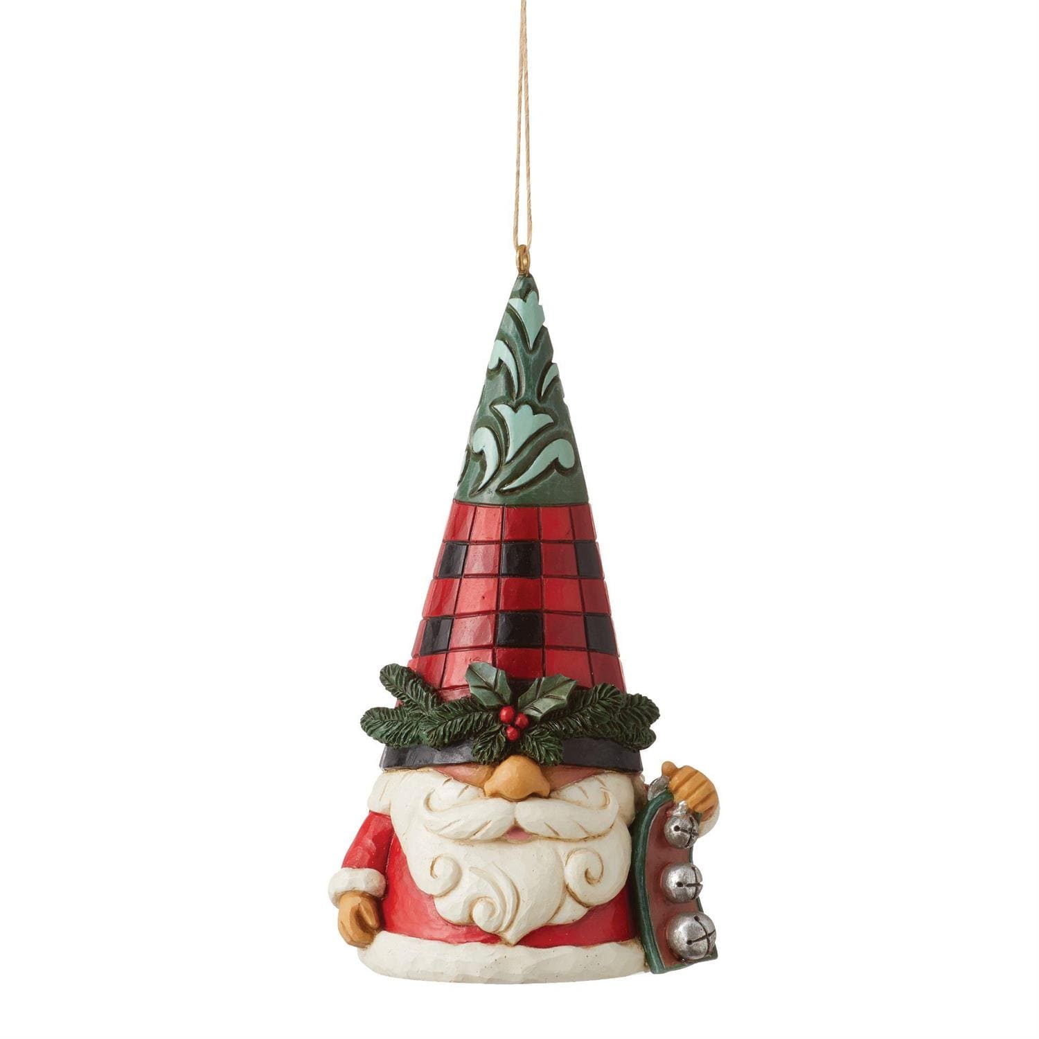 6012876 Highland Glen Gnome mit Glöckchen Ornament - Heartwood Creek Jim Shore 6012876