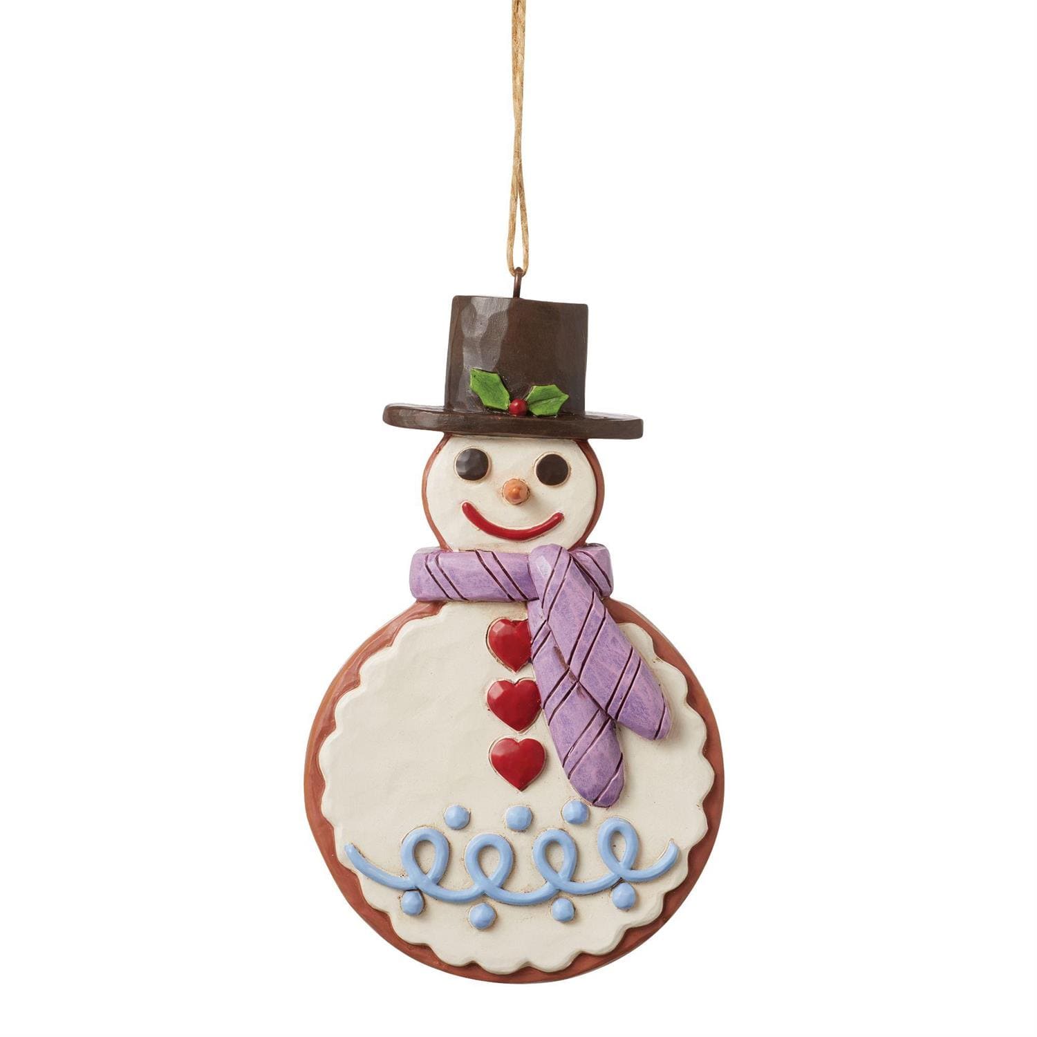 6015439 Gingerbread Snowman Schneemann Ornament - Heartwood Creek Jim Shore 6015439
