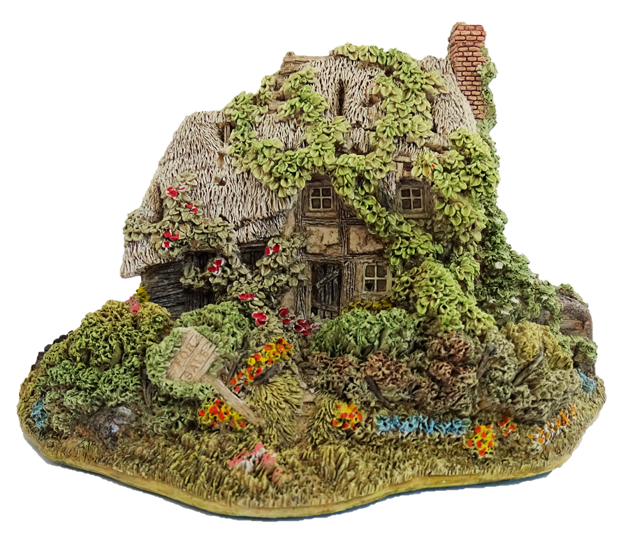 LL-21001a Lilliput Lane, Miniaturhäuser, Miniaturhaus, Cottage, Forget Me Not, 21001, Lilliput Lane Cottage, Lilliput Lane Miniaturhaus, Lilliput Lane Clubhaus