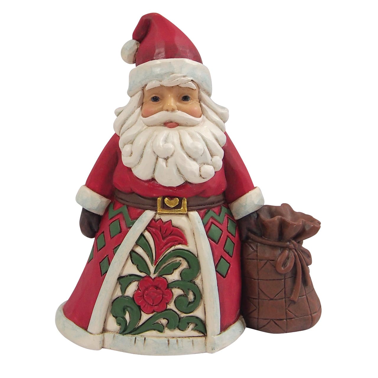 Weihnachtsmann mit Geschenksack Minifigur - Santa with Toy Bag 6019328 - Heartwood Creek Jim Shore Santa