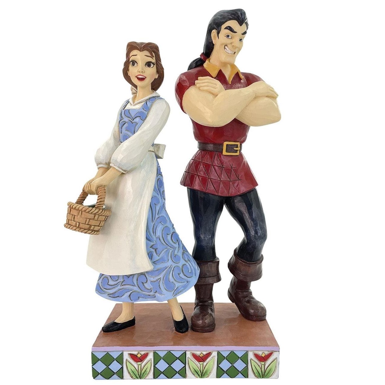 6016342o7Gm7HRodaN16 Jim Shore, Disney Traditions, Jim Shore Disneyfigur, Belle & Gaston, Good vs Evil, Beauty & the Beast, Schöne und das Biest, Jim Shore Figur, 6016342