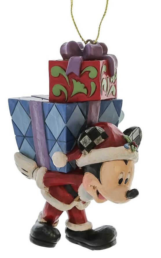 Here Comes Old St. Mick Micky Maus mit Geschenkstapel - Ornament / Weihnachtsanhänger - Disney Traditions Jim Shore 6017547 Here Comes Old St. Mick Micky Maus mit Geschenkstapel - Ornament / Weihnachtsanhänger - Disney Traditions Jim Shore 6017547