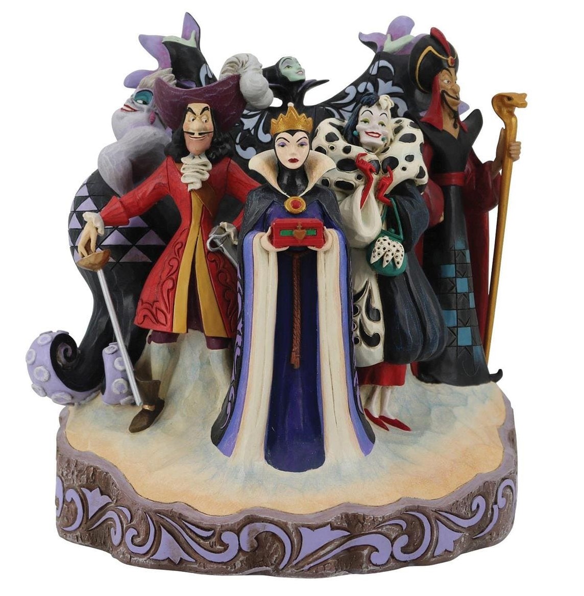 6010880 Disney Traditions, Jim Shore, 6010880, Villains Carved By Heart, Bösewichte Carved By Heart Jim Shore Disneyfigur, Jim Shore Disney Traditions, Jim Shore Villains, Disney Traditions Carved by Heart