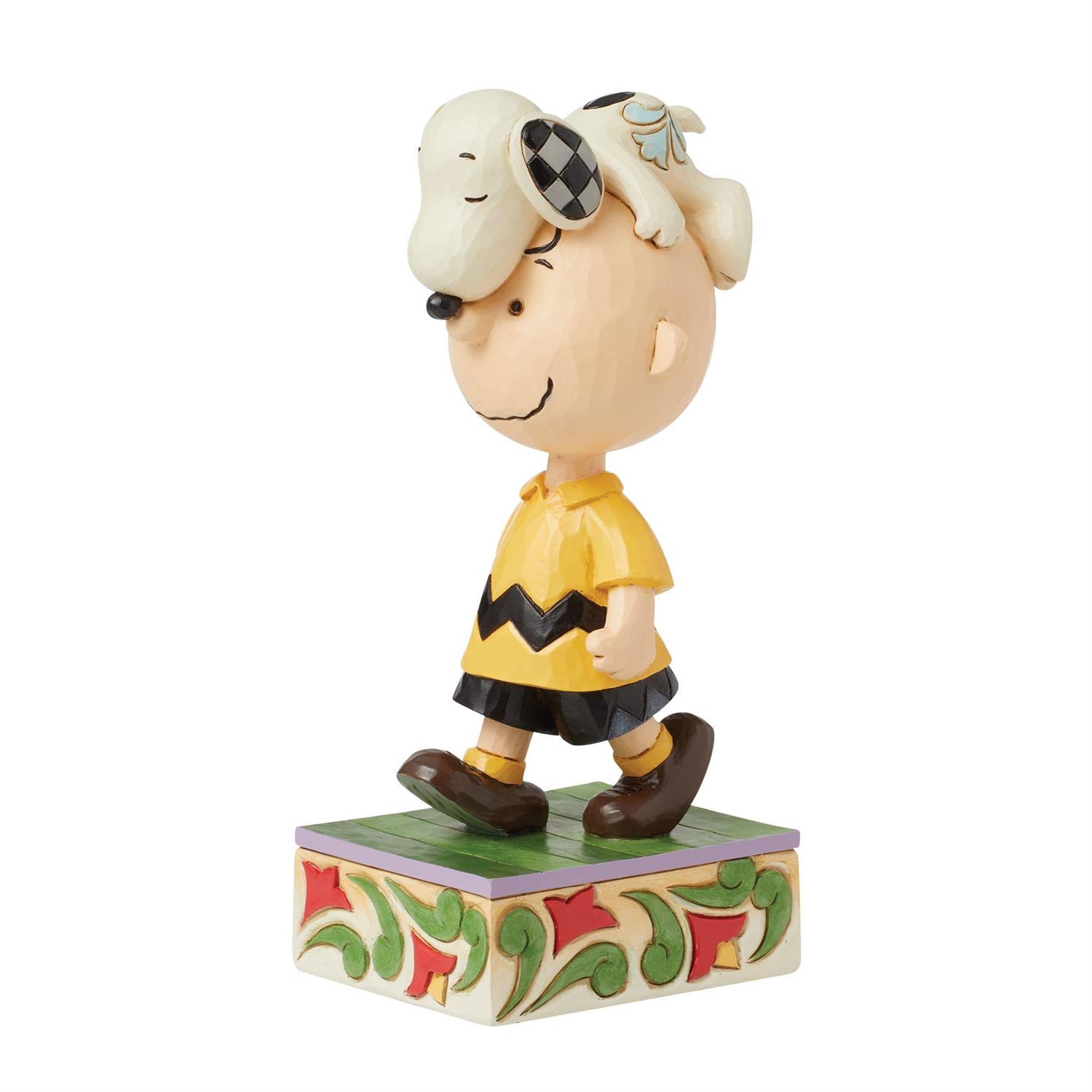 6016270_2 Jim Shore, Peanuts, Peanuts by Jim Shore, Head Honcho, Snoopy, Charlie Brown, 6016270, Snoopy on Charlie Brown's Head