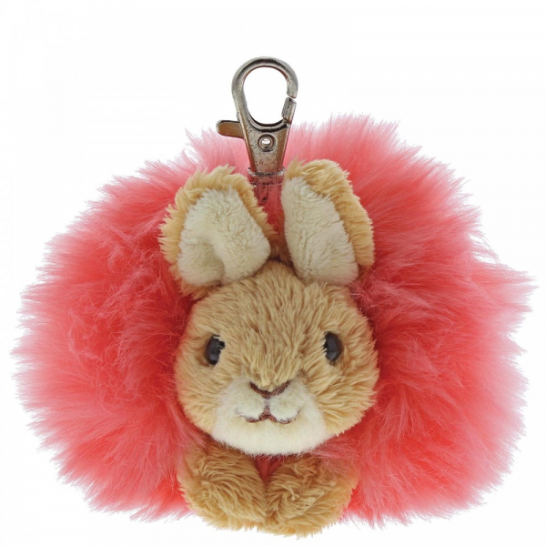 6053551a Beatrix Potter, Beatrix Potter Collection, Peter Rabbit, Benjamin Bunny, Flopsy, Jemima Puddle-Duck, Jeremy Fisher, 6053551, Flopsy Pom Pom Schlüsselanhänger