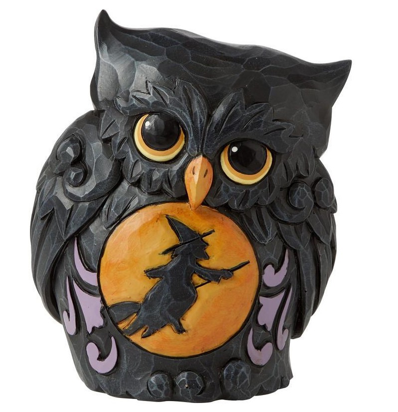 6010675 Jim Shore, Heartwood Creek, Jim Shore Heartwood Creek, Jim Shore Halloween, Halloween Mini Owl, Halloween Mini Eule, Eule, 6010675, Heartwood Creek Halloween