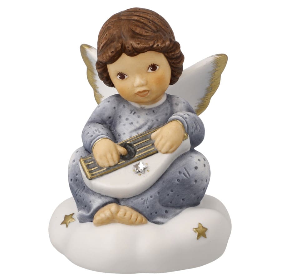 11750841 Nina und Marco, Julia E. Limpke, Goebel, Nina und Marco Engel, 11750841, Himmlische Klänge, Goebel Engel, Engel mit Zither, Engel Himmlische Klänge