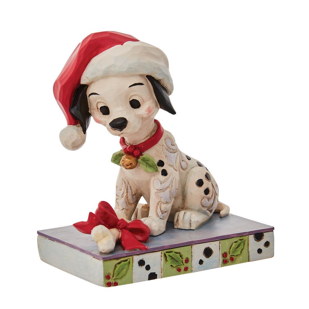 6010877_2 Disney Traditions, Jim Shore, Jim Shore Disney, 6010877, Christmas Lucky, 101 Dalmatiner, Jim Shore Disney Traditions, Jim Shore Disney Figur, Disney Traditions Weihnachten, Personality Poses