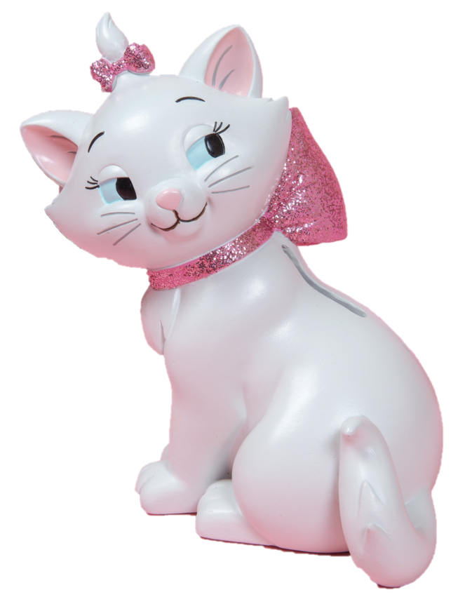 Aristocats - Spardose Katze Marie mit Glitzerschleife / Money Bank DI770 Disney Magical Moments by Widdop